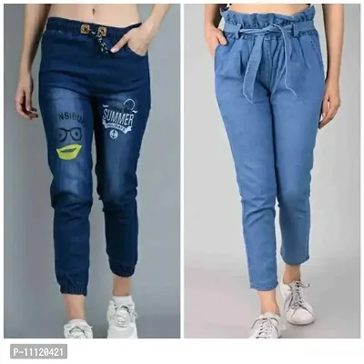 Stylish Denim Jeans Combo For Women-thumb0