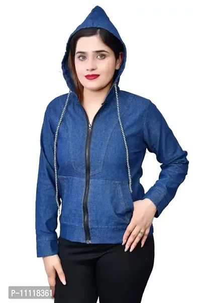 Stylish Blue Denim  Denim Jacket For Women-thumb2