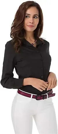 Black Rayon Casual wear Shirt