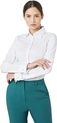 Elegant Rayon Solid Shirts For Women