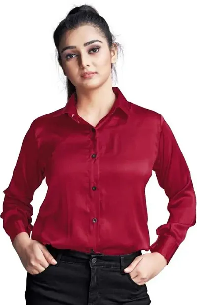 Fancy Solid Casual Shirt for Women