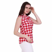 Stylish Cotton Checked Tops For Women And Girls-thumb4