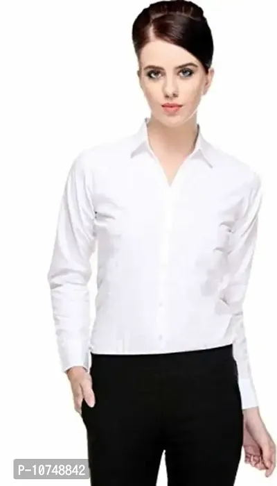 Classic Rayon Solid Shirt for Women-thumb0