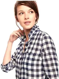 Classic Cotton Checked Shirt for Women-thumb1