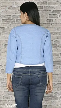 Designer And Stylish Women Denim Shrug-thumb1