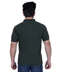 StarFox Men's Cotton Blend Half Sleeve Collared Neck T-Shirt-thumb1