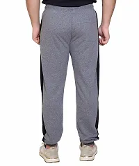 StarFox Men's Cotton Blend Jogger Style Lower with Color Blocked and Zipper Pockets | Medium Grey | Size: L | 787-01-MediumGrey_L-thumb1