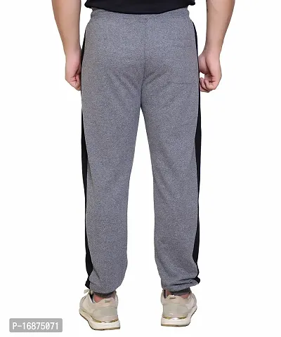 StarFox Men's Cotton Blend Jogger Style Lower with Color Blocked and Zipper Pockets | Medium Grey | Size: L | 787-01-MediumGrey_L-thumb2