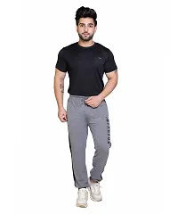 StarFox Men's Cotton Blend Jogger Style Lower with Color Blocked and Zipper Pockets | Medium Grey | Size: L | 787-01-MediumGrey_L-thumb4