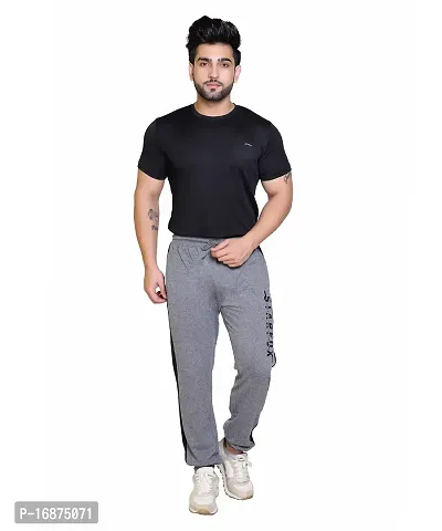 StarFox Men's Cotton Blend Jogger Style Lower with Color Blocked and Zipper Pockets | Medium Grey | Size: L | 787-01-MediumGrey_L-thumb5