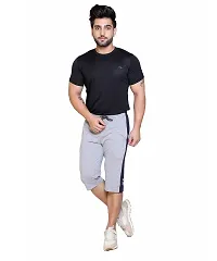 StarFox Men's Cotton Blend Regular Fit Capris | Bottom Wear with One Zipper Pocket-thumb4