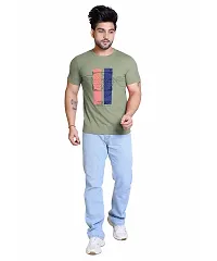 StarFox Men's Cotton Blend Half Sleeve Round Neck Graphic Print T-Shirt | 888_P-thumb4