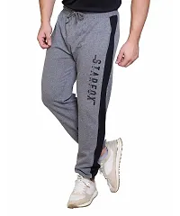 StarFox Men's Cotton Blend Jogger Style Lower with Color Blocked and Zipper Pockets | Medium Grey | Size: L | 787-01-MediumGrey_L-thumb3