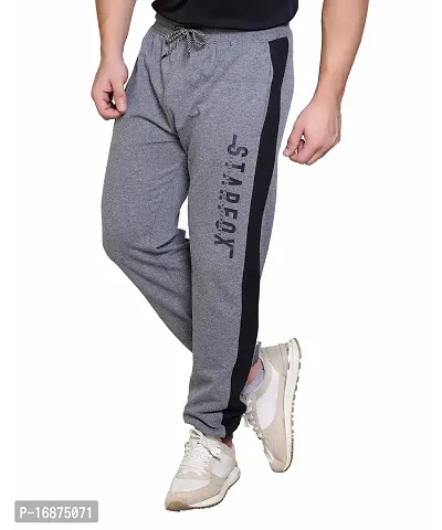 StarFox Men's Cotton Blend Jogger Style Lower with Color Blocked and Zipper Pockets | Medium Grey | Size: L | 787-01-MediumGrey_L-thumb4