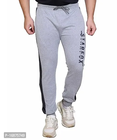 StarFox Men's Cotton Blend Loop Knit Fabric Track Pant for Gym