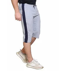 StarFox Men's Cotton Blend Regular Fit Capris | Bottom Wear with One Zipper Pocket-thumb2