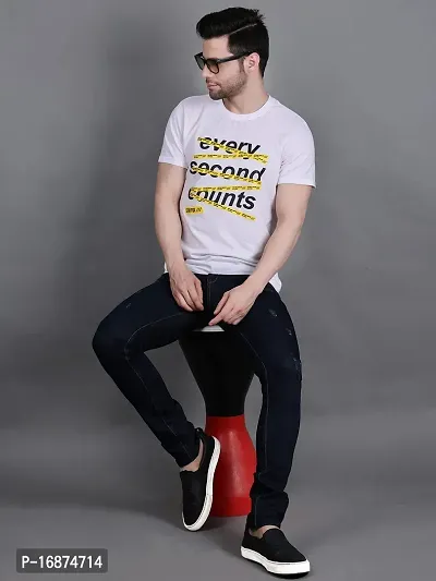 StarFox Men's Cotton Blend Half Sleeve Round Neck Printed T-Shirt