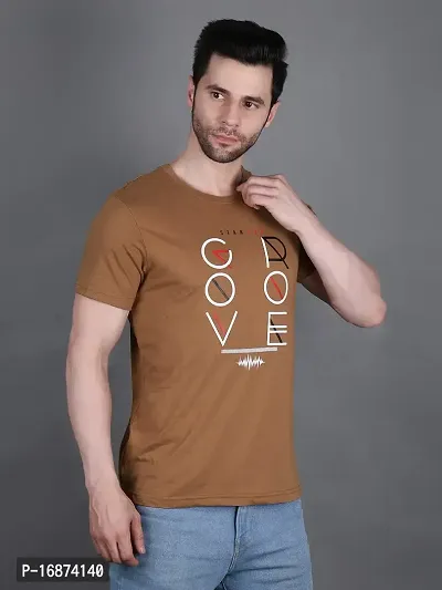 StarFox Men's Cotton Blend Half Sleeve Round Neck Printed T-Shirt-thumb5