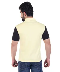 StarFox Men's Cotton Blend Athleisure Half Sleeve Round Neck T-Shirt-thumb1