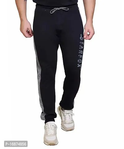 StarFox Men's Cotton Blend Loop Knit Fabric Track Pant for Gym