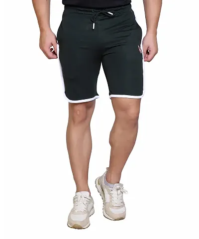 StarFox Men's Polycotton Regular Fit Shorts | Gym Style Shorts with Brisk Dry Technology