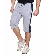 StarFox Men's Cotton Blend Regular Fit Capris | Bottom Wear with One Zipper Pocket-thumb3