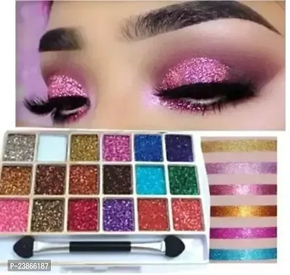 18 Color Glitter Eyeshadow Palette Multi Shades-thumb0
