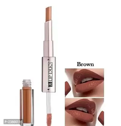 Seven Seas Matte Duo Lip 2In1 Matte Lipstick Brown Color Pack Of 1