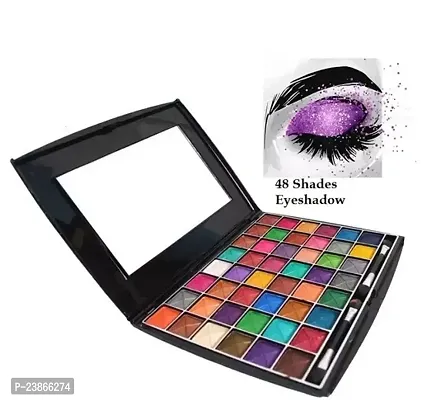 Fab Secret 48 Colors Eyeshadow Palette Long Lasting Simmer Effect Color Makeup Tray For Women Girls