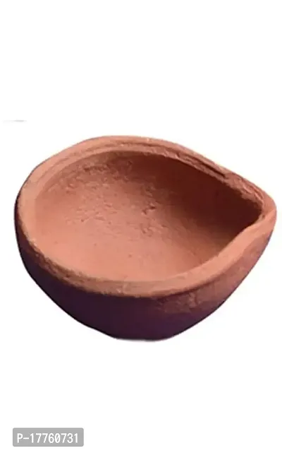 Mitti Ke Diye Plain Hand Made Clay lamp Deepak (Diyas) Pieces Made in Indian Village Handmade Traditional Clay Mitti Diya (24)-thumb3