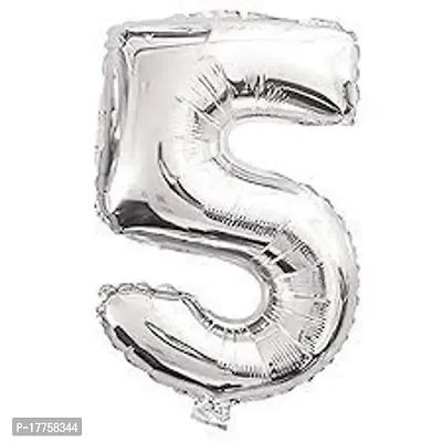 Happy Birthday Banner with Number Foil Balloon (No. 5 Combo)-thumb3