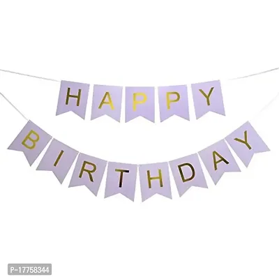 Happy Birthday Banner with Number Foil Balloon (No. 5 Combo)-thumb2