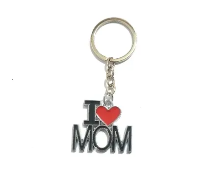 Metal  I Love Mom  Keychain