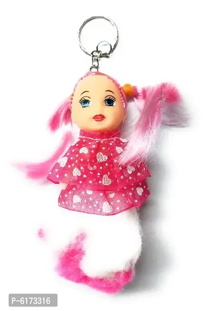 Cute Soft Mini Doll Keychain Multi Color For girls