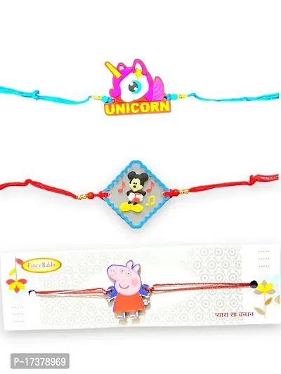 Kids Fancy Cartoon Rakhi Combo Pack Of 3