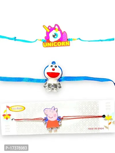 Kids Fancy Cartoon Rakhi Combo Pack Of 3