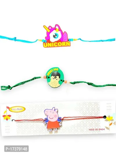 Kids Fancy Cartoon Rakhi Combo Pack Of 3