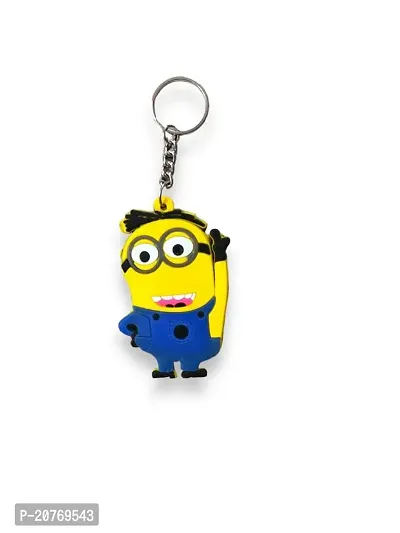 World Famous Cute Cartoon Series Silicon  Rubber Keychain For Car Key Chain, Bike Key RIngs, Bag Charms, Gifting For Girls Boys-thumb0