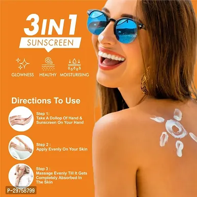 Natural Skin Care Sunscreen Moisturising Whitening Lotion-thumb3