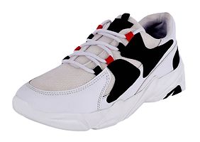 Trendy Mesh White Sports Running Outdoor Sneakers Shoes For Men-thumb1