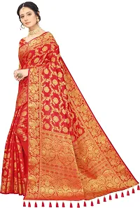 Stylish Cotton Silk Saree with Blouse piece-thumb1