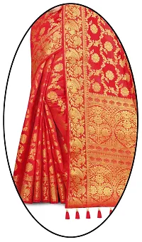 Stylish Cotton Silk Saree with Blouse piece-thumb2