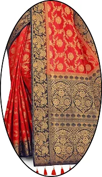 Stylish Cotton Silk Saree with Blouse piece-thumb1