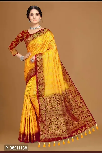 Stylish Cotton Silk Saree with Blouse piece