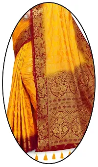 Stylish Cotton Silk Saree with Blouse piece-thumb1