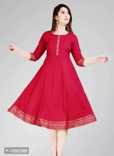 Stylish Rayon Kurta For Women-thumb0