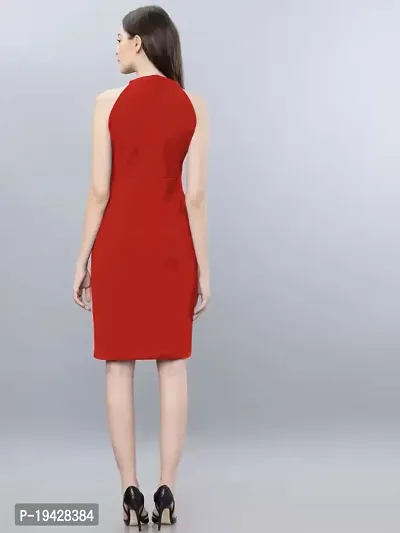 Stylish Lycra Solid Western Wear Dress For Women-thumb2