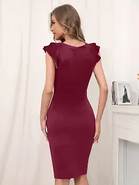 Stylish Lycra Solid Western Wear Dress For Women-thumb1