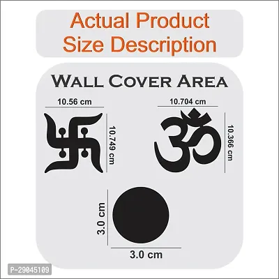 Classic 2 Om 2 Swastik 80 Dot Silver-Cp714 Acrylic Mirror Wall Sticker|Mirror For Wall|Mirror Stickers For Wall|Wall Mirror|Flexible Mirror|3D Mirror Wall Stickers|Wall Sticker Cp-1240-thumb3