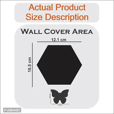 Classic 20 Hexagon Black-Cp89 Acrylic Mirror Wall Sticker|Mirror For Wall|Mirror Stickers For Wall|Wall Mirror|Flexible Mirror|3D Mirror Wall Stickers|Wall Sticker Cp-615-thumb3